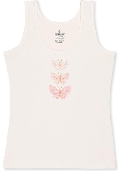 Kız Çocuk Pamuklu Kalın Askılı Renkli Baskılı Klasik Atlet 3'lü Paket 4848 Renkli modelleri