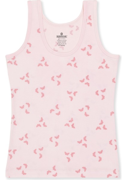 Kız Çocuk Pamuklu Kalın Askılı Renkli Baskılı Klasik Atlet 3'lü Paket 4848 Renkli fırsatları