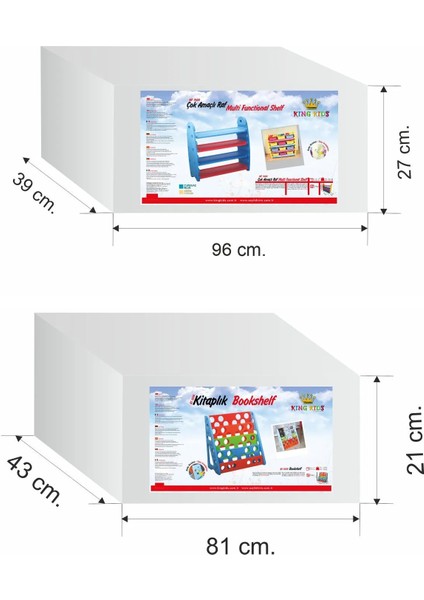 Çocuk Renkli Kitaplık - Renkli Çocuk Odası Raf - Anaokulu - Kreş - Çocuk Alanı - Renkli Raflar modelleri