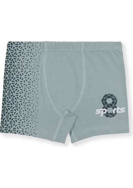 Erkek Çocuk Pamuklu Likralı Bisiklet Yaka Baskılı Klasik Kalın Askılı Atlet Boxer Takım Tekli 2926 Yeşil modelleri