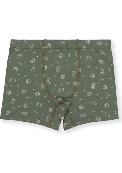 Erkek Çocuk Pamuklu Baskılı Rahat Kesim Likralı Boxer 3'lü Paket 3514 Renkli fırsatları