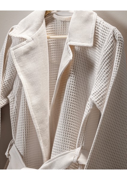 Blois %100 Pamuk Unisex Bornoz - Bej modelleri