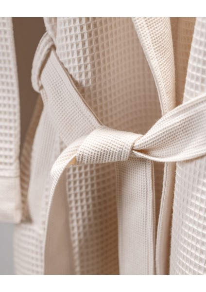 Blois %100 Pamuk Unisex Bornoz - Bej indirimleri