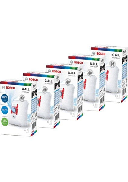 - Bosch G All Tipi Süpürge Toz Torbası (Kutulu 5 Ürün)