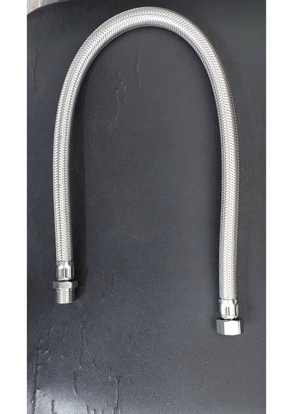 Termisifon Montaj Için Su Hortumu Uzunluk 60CM 1/2 Dişi Uc 1/2 Erkek Uc