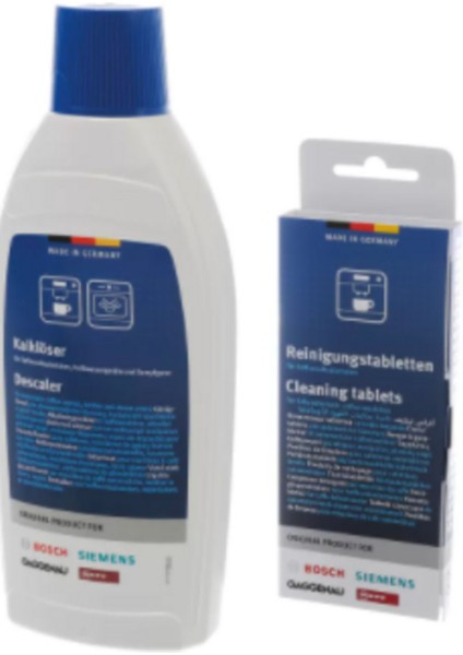 Espresso Kahve Makineleri Için Temizleme Sıvısı ve Kireç Temizleme Tableti