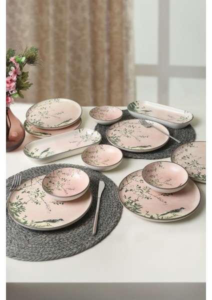 Pink Woods Kahvaltı Takımı 12 Parça 6 Kişilik 22639-41 indirimleri