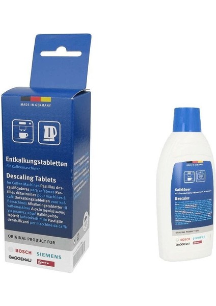 Otomatik Kahve Makineleri Su Isıtıcıları ve Buharlı Fırınlar Için Kireç Çözücü