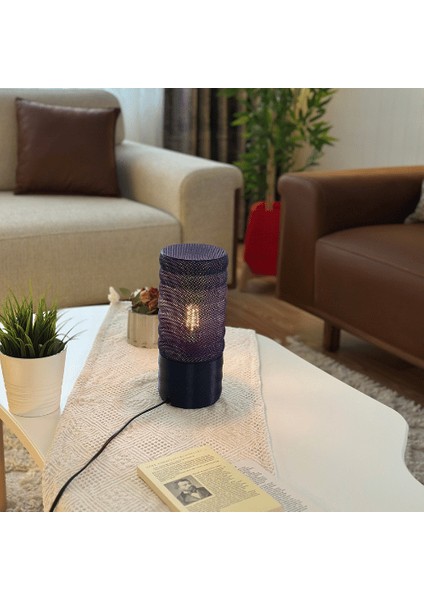 Mactela Modern Tasarımlı Şık Abajur |dekoratif Masa Lambası, Yatak Odası, Salon ve Ofis Aydınlatması