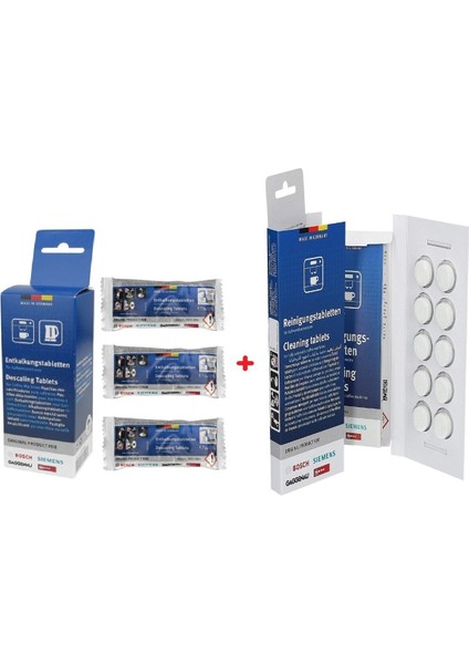 Kahve-Espresso Makineleri ve Su Isıtıcıları Için Temizleme Tablet Set