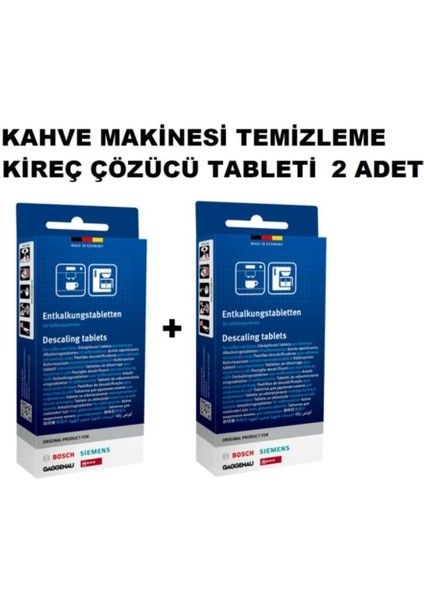 Kahve Makinesi Temizleme Tableti 2 Adet modelleri
