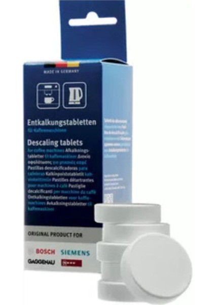 Kahve Makineleri ve Su Isıtıcıları Için Kireç Çözücü Tablet