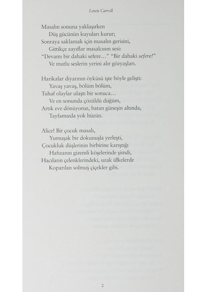 Alice Harikalar Diyarında - Lewis Carroll