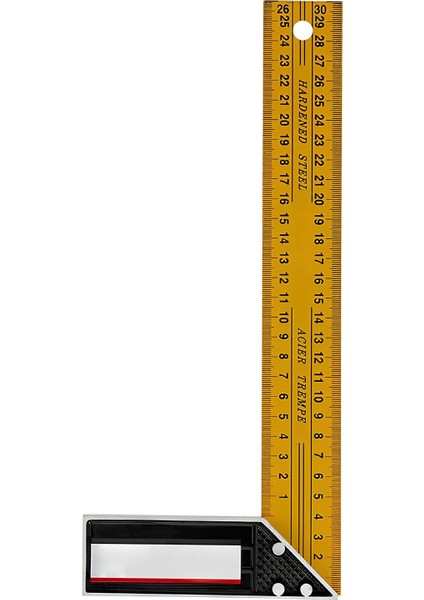 Alüminyum Marangoz L Gönye Sarı Gönye Cetvel Kaynak Kaynakçı Marangoz Gönyesi 300 mm indirimleri