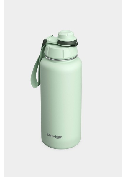 1 Hand Leak-Proof Sızdırmaz Çelik Termos 1000 Ml Smoke Green St-218 modelleri