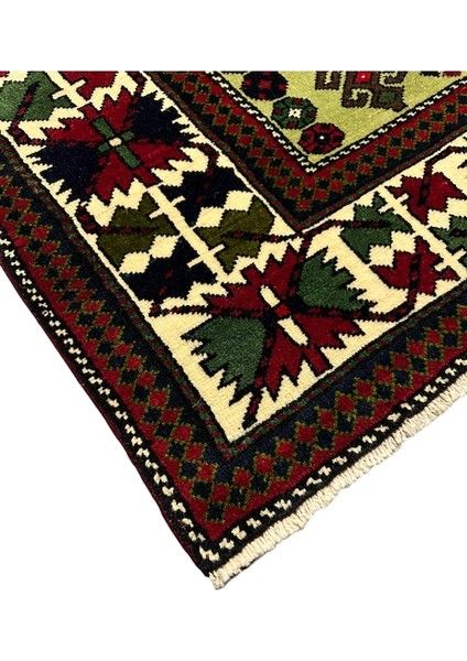 El Dokuma Sıfır Kafkas Halısı 130X205 Kök Boya Fıstık Yeşili Halı modelleri
