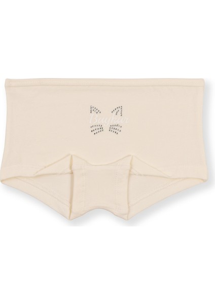 Kız Çocuk Pamuklu Renkli Baskılı Likralı Boxer 3'lü Paket 5892 Renkli fırsatları