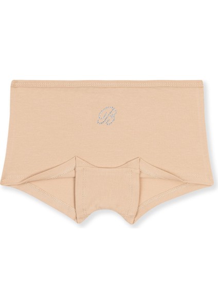 Kız Çocuk Pamuklu Likralı Taş Baskı Detaylı Boxer 6!lı Paket 5896 Renkli modelleri