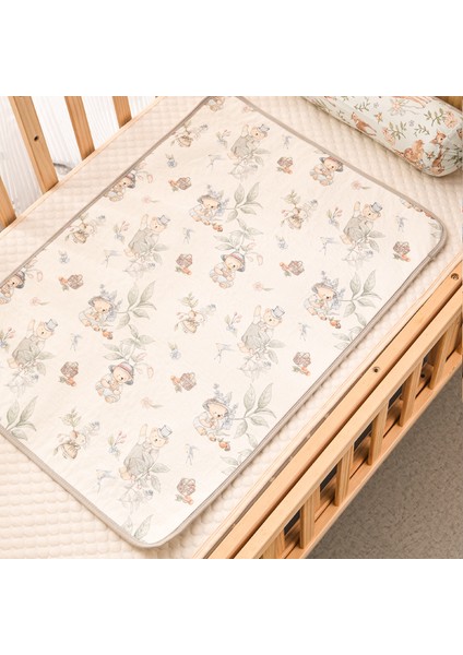 Kaymaz Su Geçirmez Bebek Bezi Pedi Yıkanabilir Adet Pedleri Nefes Alabilen Gazlı Bez Bebek Bezi Pedi Havlu 50*70CM (Yurt Dışından)