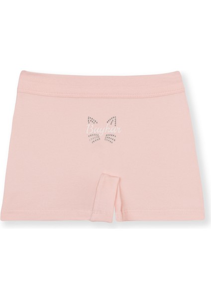 Kız Çocuk Pamuklu Renkli Baskılı Likralı Boxer Şort 3'lü PAKET 5893 Renkli modelleri