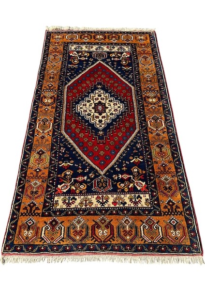 El Dokuma Sıfır Yahyalı Halısı 123 x 225 Kök Boya Büyük Yün Halı