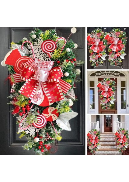 2 Adet Noel Şeker Kamışı Ön Kapı Noel Merdiven Süslemeleri Kapalı Dekor Için Noel (Yurt Dışından) fiyatları