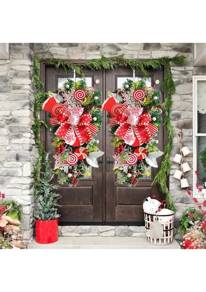 2 Adet Noel Şeker Kamışı Ön Kapı Noel Merdiven Süslemeleri Kapalı Dekor Için Noel (Yurt Dışından) indirimleri