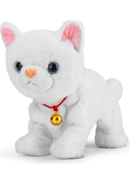 Etkileşimli Peluş Oyuncak - Led Işıklı Gözlerle Geliştirilmiş Robot Konuşan Kedi Oyuncağı Çocuklar Için Hayvan Ses Kontrolü Evcil Hayvan Erkek Ve Kız Çocukları Için Küçük (Yurt Dışından)