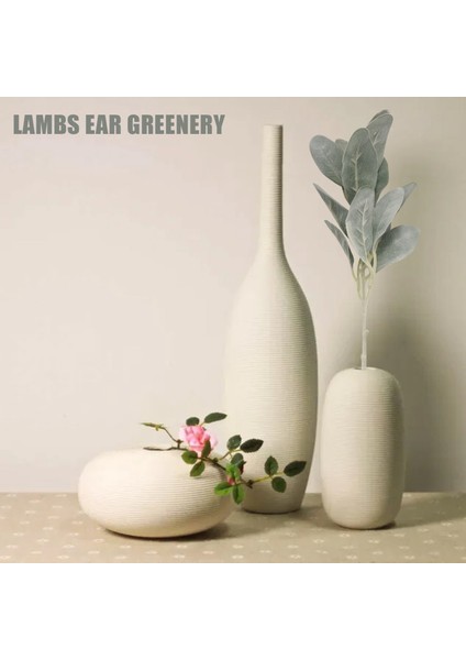 8 Adet Yapay Akın Kuzu Kulak Yaprakları Kaynaklanıyor Kuzu Kulak Dalları Vazo Buket Için Yeşillik Spreyleri Alır (Yurt Dışından) fırsatları