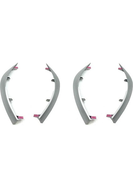 Toyota Corolla Altis 2009-2013 Için Gösterge Paneli Trim Kapak Şeridi Merkezi Kontrol Araba Stil Hava Çıkışı Gümüş Çerçeve (4 Adet) (Yurt Dışından)