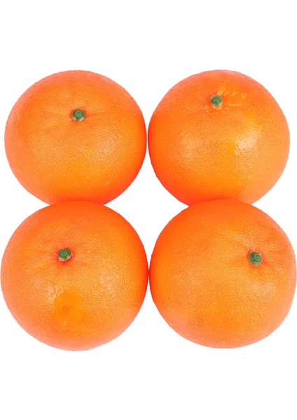 Adet Yumuşak Plastik Simülasyon Turuncu Meyve Ev Dekorasyonu Bordo (Yurt Dışından)