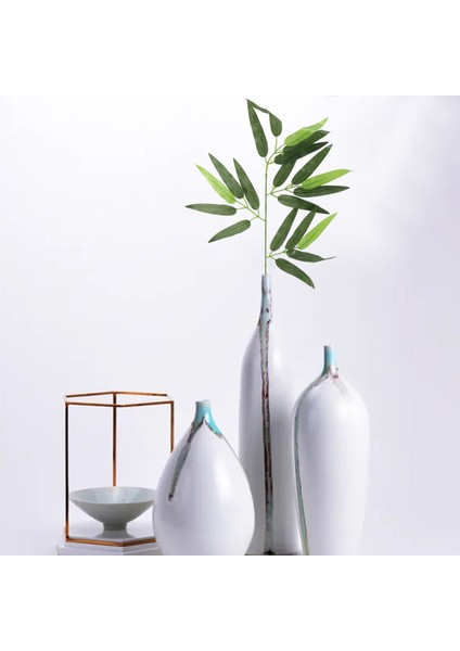 50 Adet Yapay Yeşil Bambu Yaprakları Yeşil Bitkiler Yeşillik Yaprakları Ev Otel Ofis Parti Dekorasyonu Için (Yurt Dışından) fiyatları