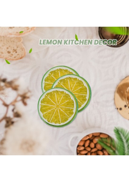 Yapay Limon Dilimleri Blokları: 30 Adet Limon Dilimleri ve 20 Adet Limon Blokları Gerçekçi Meyve Limon Süslemeleri (Yurt Dışından)