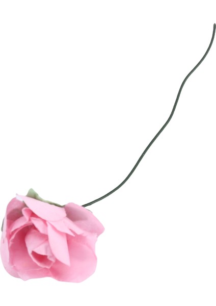 144 Adet Mini Petite Kağıt Yapay Gül Tomurcukları Çiçekler Dıy Zanaat Düğün Dekor Ev, Açık Pembe (Yurt Dışından) indirimleri