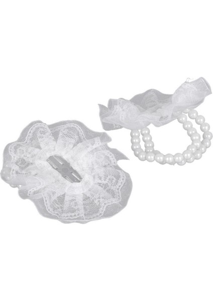 Korsaj Bileklik Bandı 8 Adet Bilek Korsaj Bilezikleri, Düğün Partisi Balo Dıy Bilek Korsajı Için Elastik Bileklikler, Dantel (Yurt Dışından) fırsatları