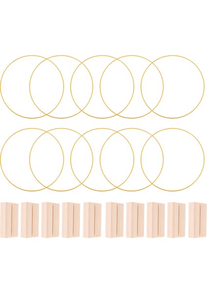 Masa Için 10 Adet 12 Inç Metal Çiçek Çember Centerpieces, Düğün Için 10 Pcs Yer Kartı Sahipleri ile Metal Yüzük (Yurt Dışından)