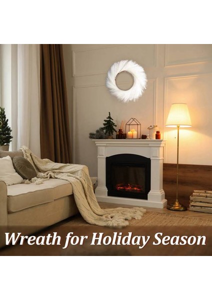 Pampas , 20.86IN Dairesel Duvar Süsleme Yapay Boho Tarzı Modern Şık Ev Dekor Çiftlik Evi (A) (Yurt Dışından) modelleri