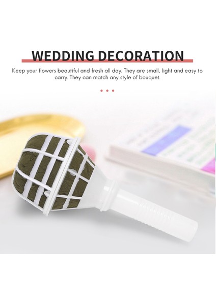 Düğün Gelin Çiçek Dıy Için 12 Parça Çiçek Köpük Buket Vecize Tutucu (Yurt Dışından) indirimleri