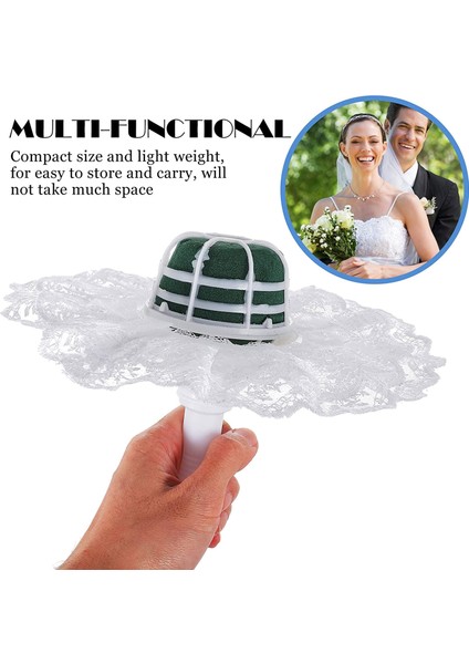 6 Adet Köpük Çiçek Saplı Buket Tutucular Dantel Çiçek Çiçek Düzenlemesi Köpük Seti Düğün Malzemeleri Brida (Beyaz) (Yurt Dışından) fiyatları