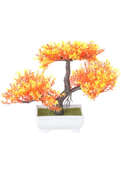Yapay Bitkiler Bonsai Küçük Ağaç Saksı Bitki Çiçekleri Saksı Bonsai Ev Odası Masa Otel Bahçe Dekor G (Yurt Dışından)
