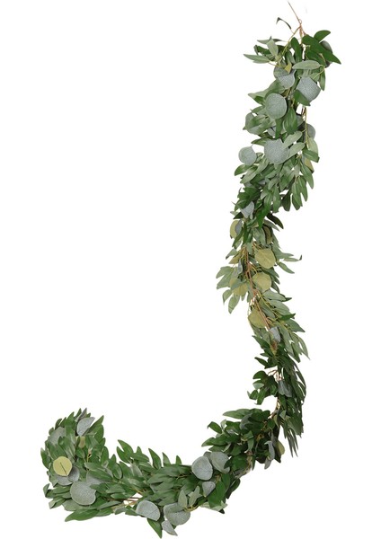 Yapay Okaliptüs ve Söğüt Sarmaşıklar Ivy Düğün Zemin Kemer Duvar Dekor Masa Koşucu Asma (Yurt Dışından)