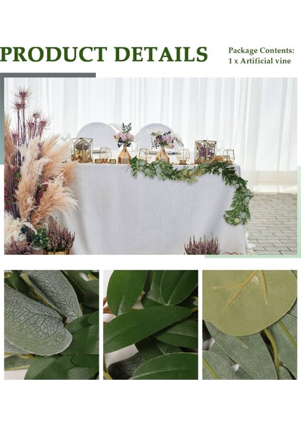 Yapay Okaliptüs ve Söğüt Sarmaşıklar Ivy Düğün Zemin Kemer Duvar Dekor Masa Koşucu Asma (Yurt Dışından) indirimleri