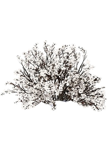 16 Adet Yapay Çiçekler Gerçek Dokunuş Gypsophila Çiçekler Ev Çiçek Düzenlemeleri Düğün Açık Hava Dekoru (Beyaz) (Yurt Dışından)