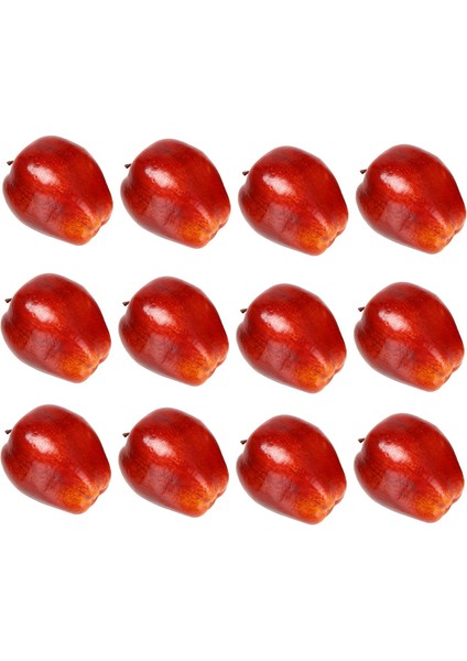 12 Adet Meyve Elma Yapay Elma Gerçekçi Simülasyon Kırmızı Elmalar Ev Ev Dekor Natürmort Için Mutfak Dekoru (Yurt Dışından) fırsatları