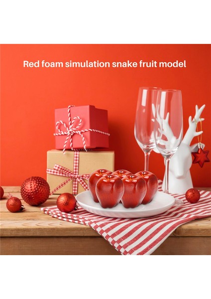 12 Adet Meyve Elma Yapay Elma Gerçekçi Simülasyon Kırmızı Elmalar Ev Ev Dekor Natürmort Için Mutfak Dekoru (Yurt Dışından) indirimleri