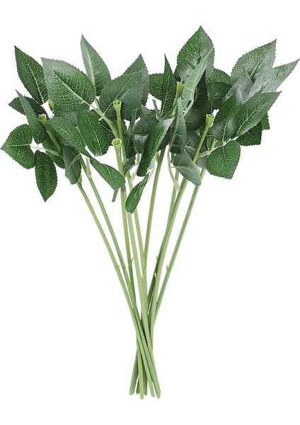 100 Adet Yapay Plastik Gül Çiçek Dıy Buketleri Düğün Dekor Için Yeşilimsi Çiçek Şube Kaynaklanıyor (Yurt Dışından)