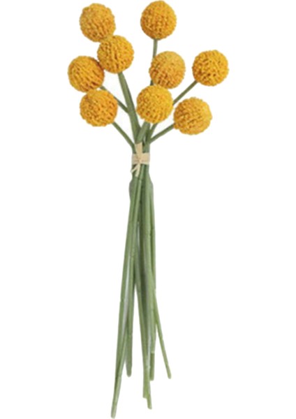 9 Adet Altın Top Yapay Çiçek Topu Plastik Meyve Buketi Oturma Odası Masa Düğün Dekorasyon Çiçek Dıy D (Yurt Dışından)