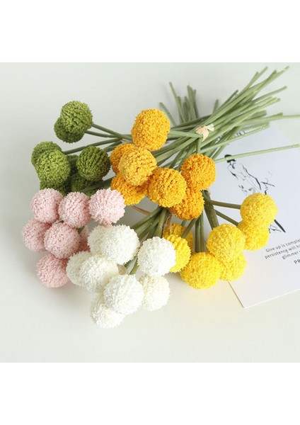 9 Adet Altın Top Yapay Çiçek Topu Plastik Meyve Buketi Oturma Odası Masa Düğün Dekorasyon Çiçek Dıy D (Yurt Dışından) fiyatları