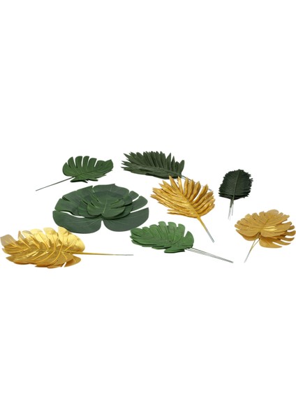 72 Adet Yapay Palmiye Tropikal Yapraklar Orman Yaprakları Süslemeleri Plaj Bebek Duş Düğün Doğum Günü Süslemeleri (Yurt Dışından) fiyatları