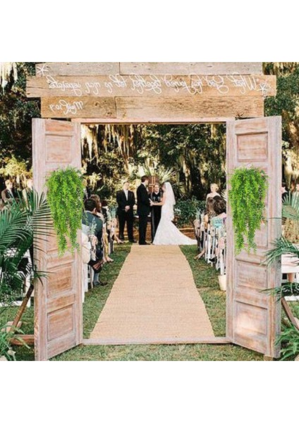 4 Adet Yapay Bitkiler Sarmaşıklar Boston Fern Farsça Rattan Yeşillik Eğrelti Otları Sarmaşık Duvar Asılı Sepet Süslemeleri (Yurt Dışından) indirimleri